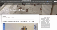 Desktop Screenshot of forumkuenstlerbuchbasel.com