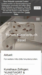 Mobile Screenshot of forumkuenstlerbuchbasel.com